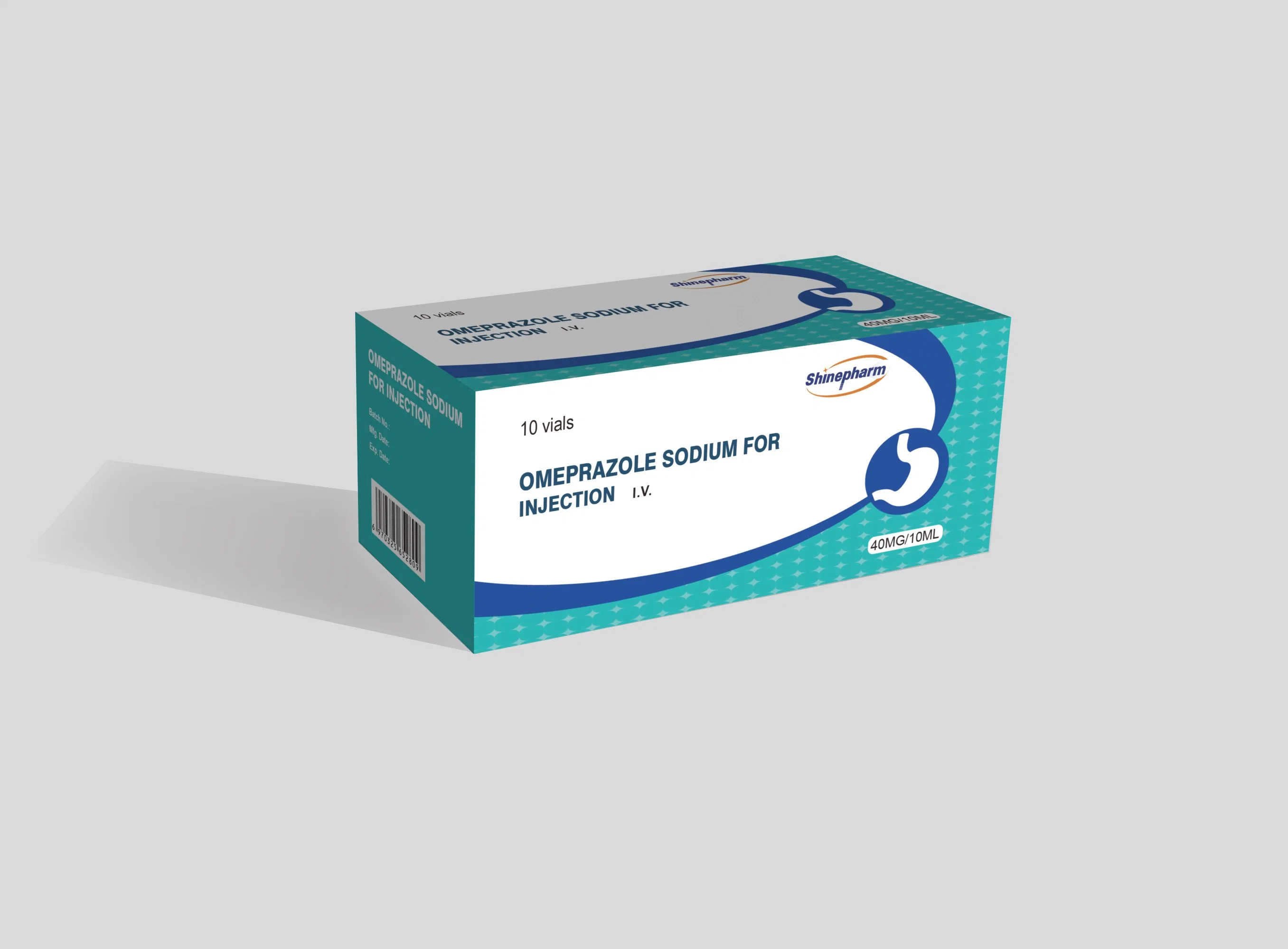 Oméprazole sodium pour injection 40mg 10ml système digestif médicaments avec BPF