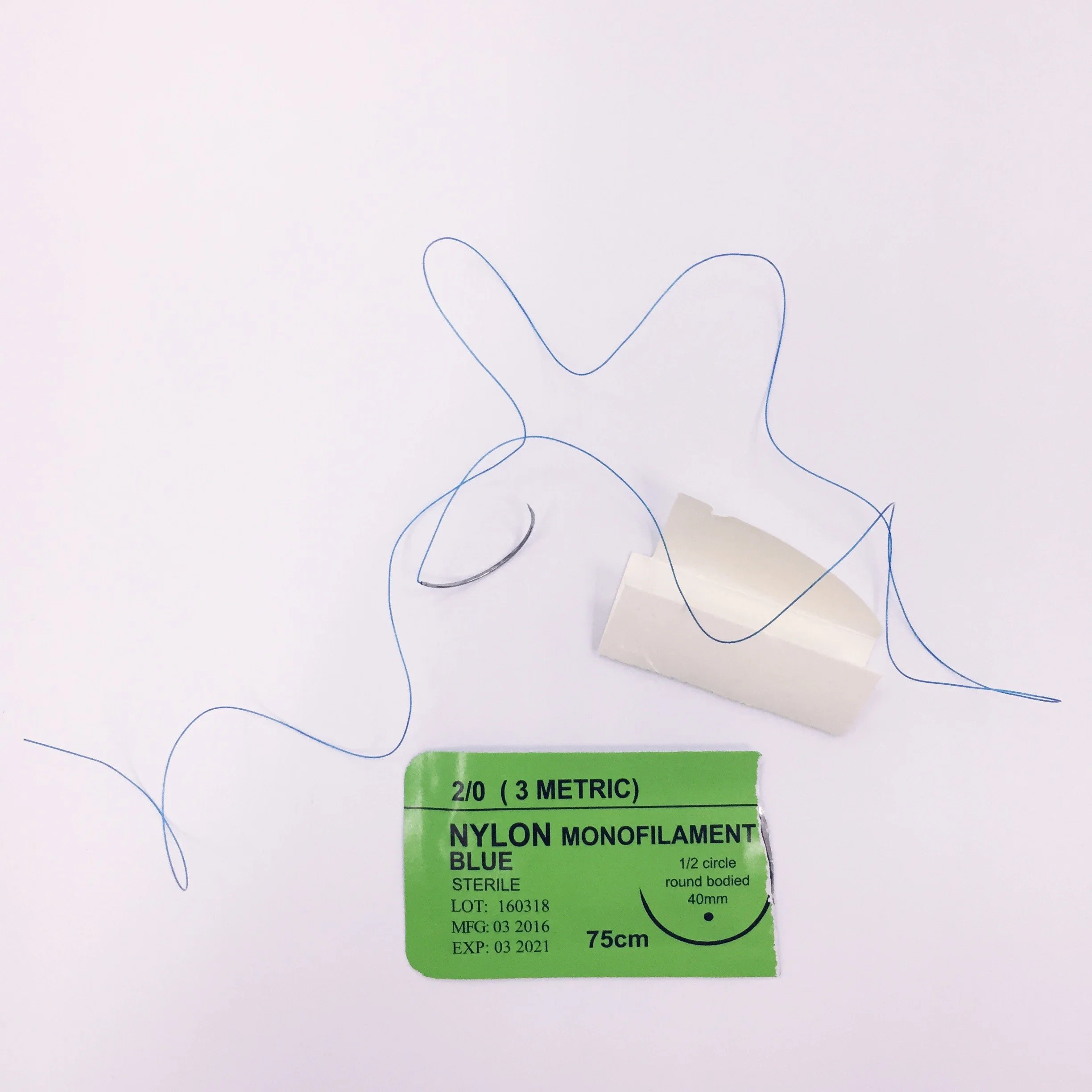 Medical Supply Disposable Non Absorbable Surgical Suture Nylon Monofilament