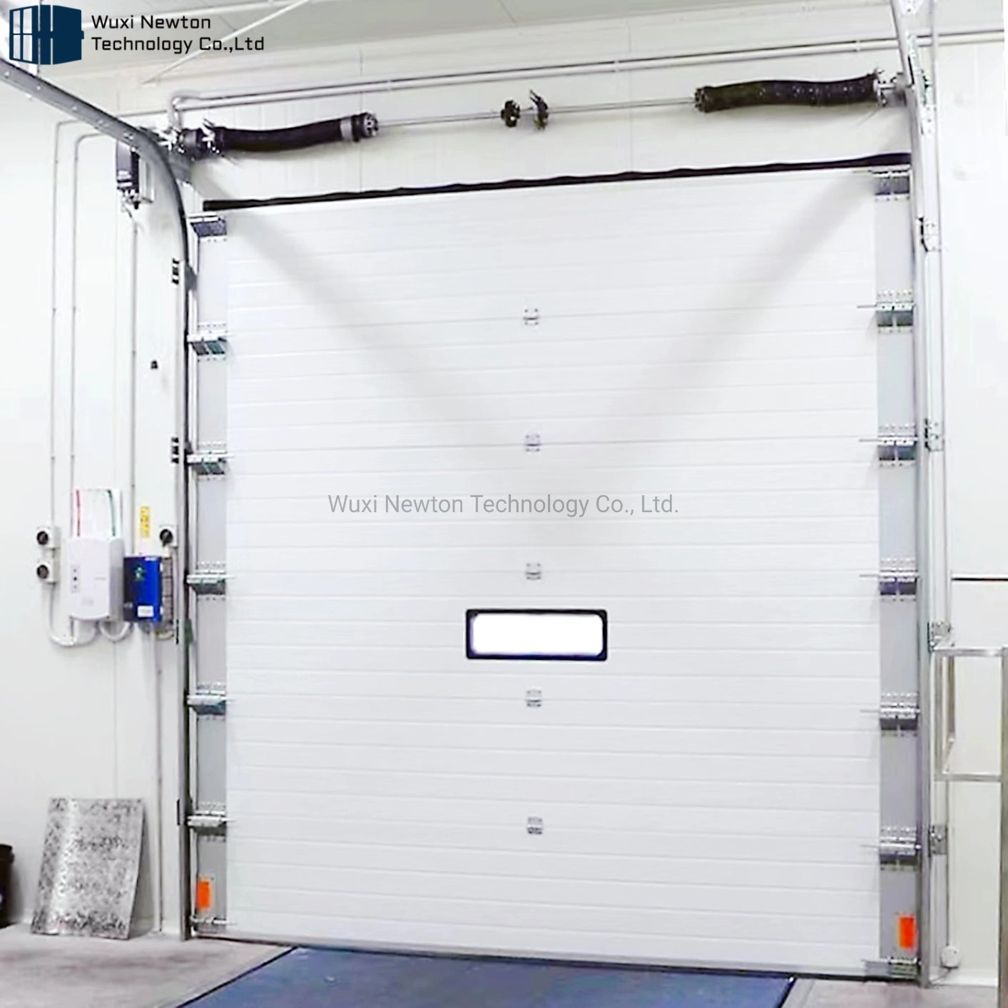 Automatic Motorized Exterior Safety Thermal Insulated Finger Protective Overhead Sectional Industrial Door