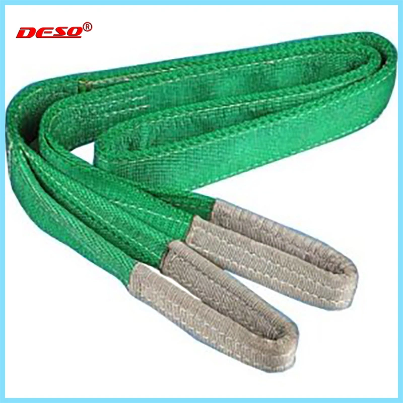 100% Polyester Flat Woven Webbing Sling En1492-1 Safety Factor 7: 1 6: 1 5: 1 1-12ton