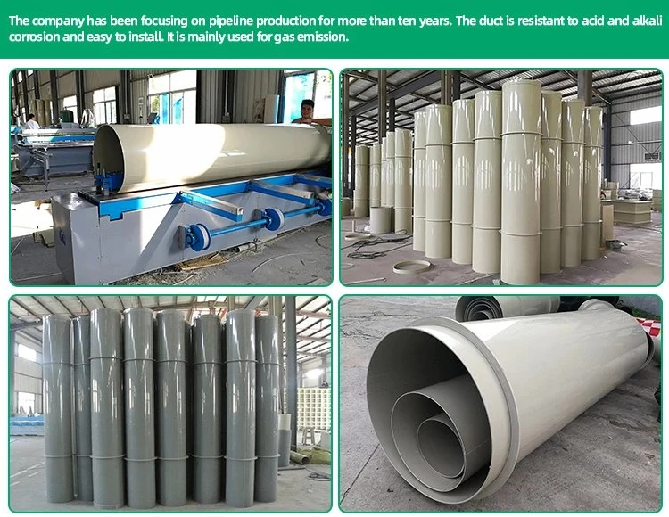 Round Pipe Ventilation Systems Plastic HVAC Duct