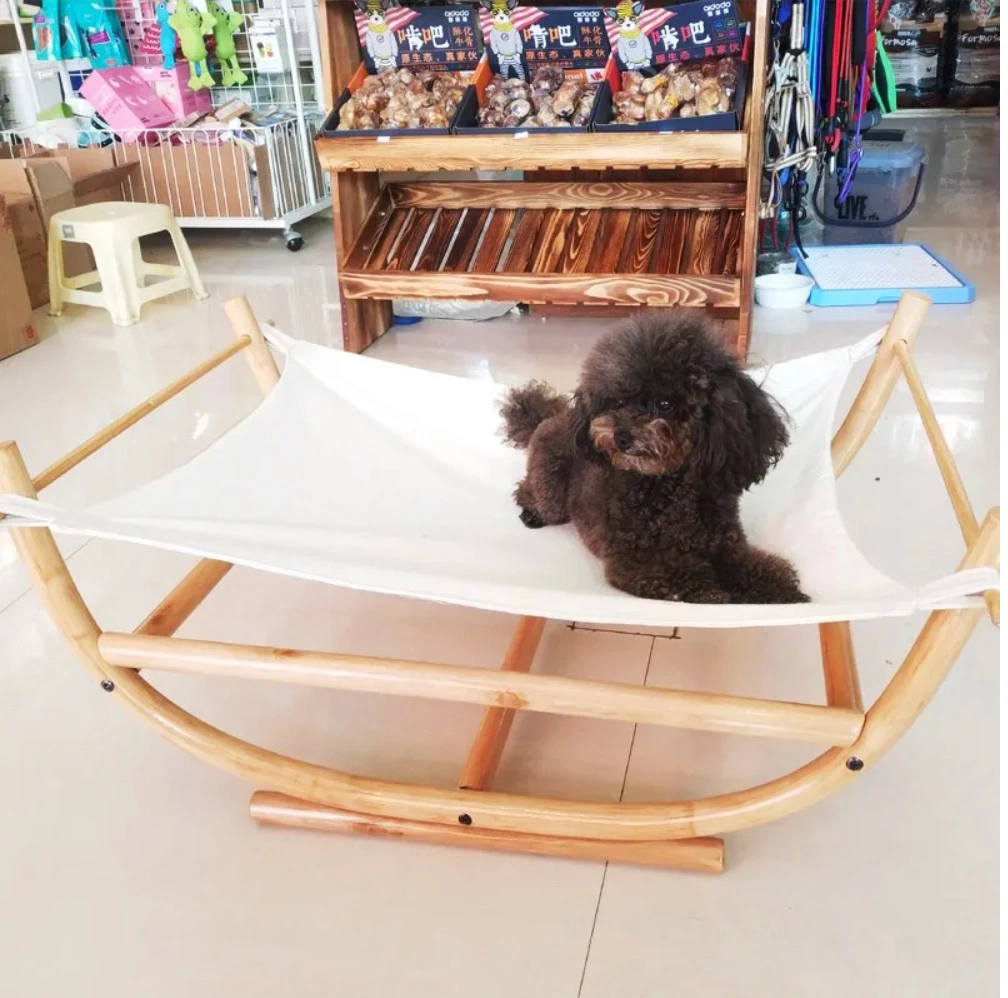 Hot Sale Solid Wood Pet Bed Indoor Outdoor Elevated Moisture-Proof Dog Cat Bed Pet Nest