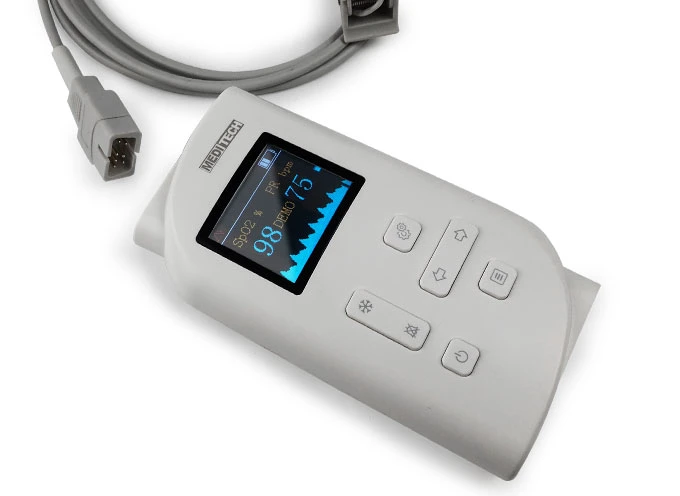 CE Approved Handheld SpO2 Monitor with Audible and Visible Alarm