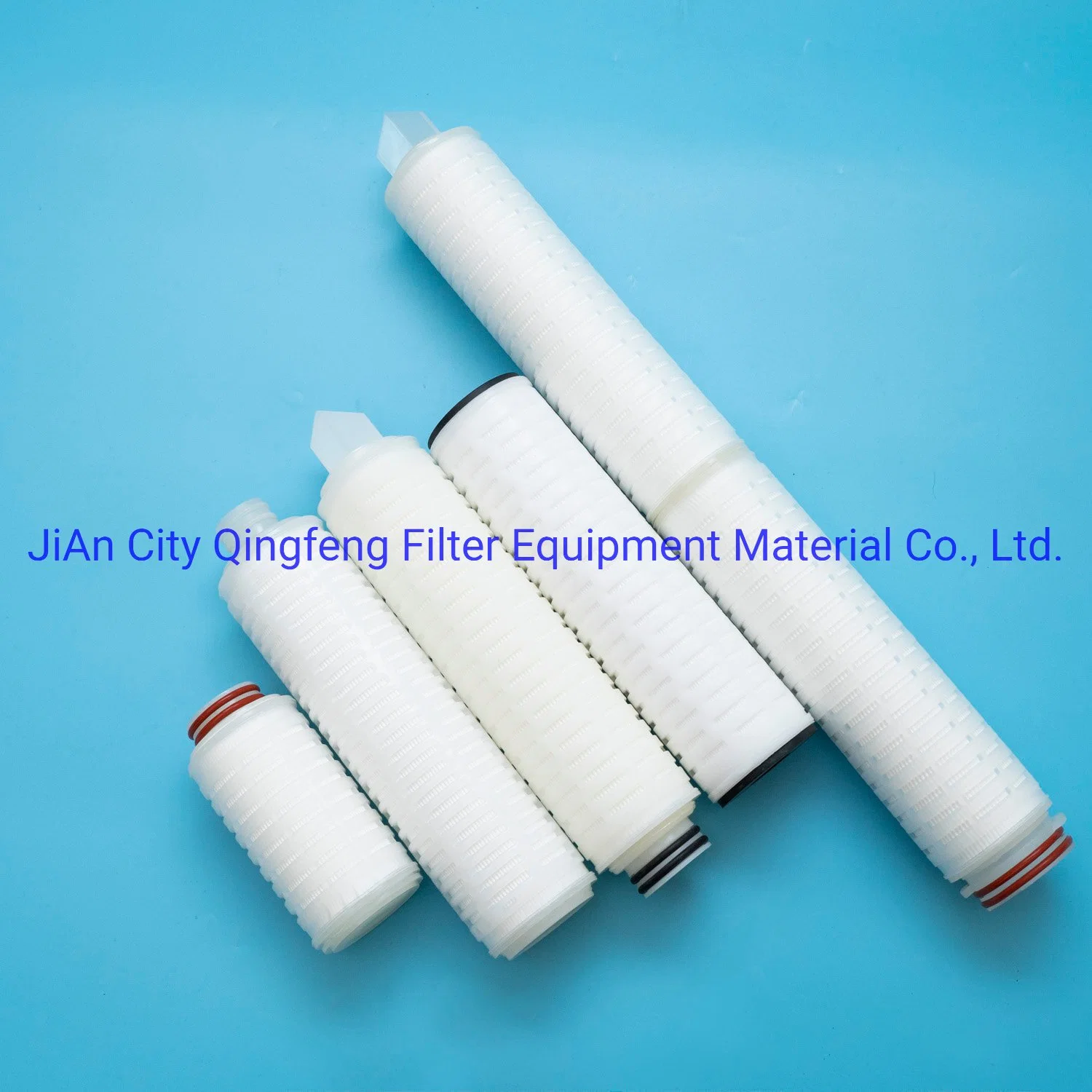 10-70 Inch Length Industrial PP/Pes/PVDF/PTFE Pleated Cartridge Filter with 68mm Outer Diameter Water Pool Filter Cartridge