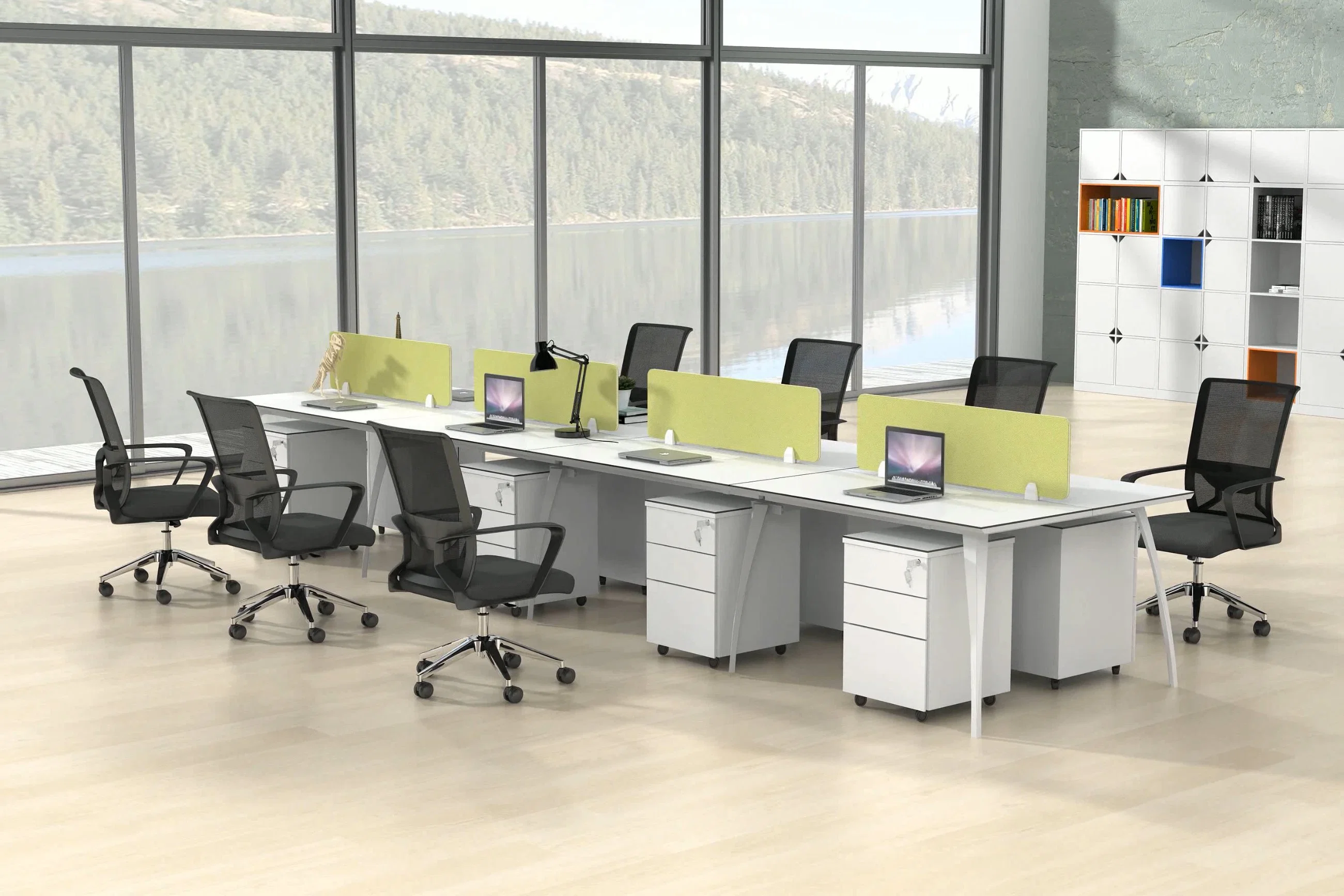 Customized Office Table Work Bench Staff Station Modern Table Brd-003