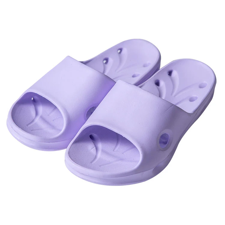 2021 Japanese Couple Bathroom Shower Slippers EVA Rubber Plastic Material Hollow-out Slippers