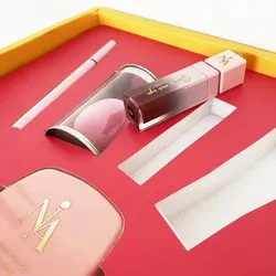 Custom Pink Cosmetic Box Packaging, Lip Beauty Gift Paper Boxes Printing