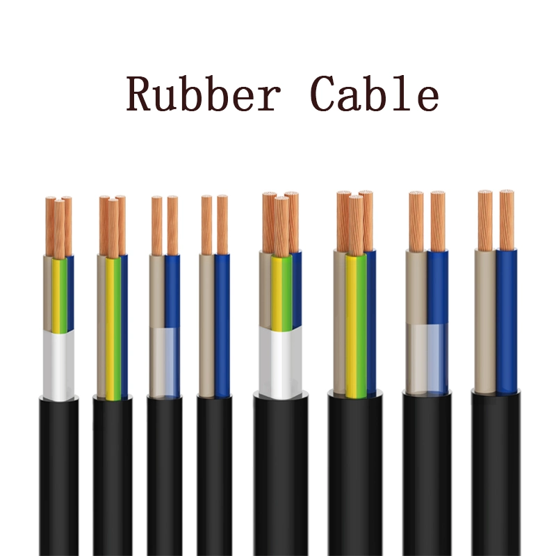 Electric Flexible Rubber Cable 8 Core 18AWG Power Cable