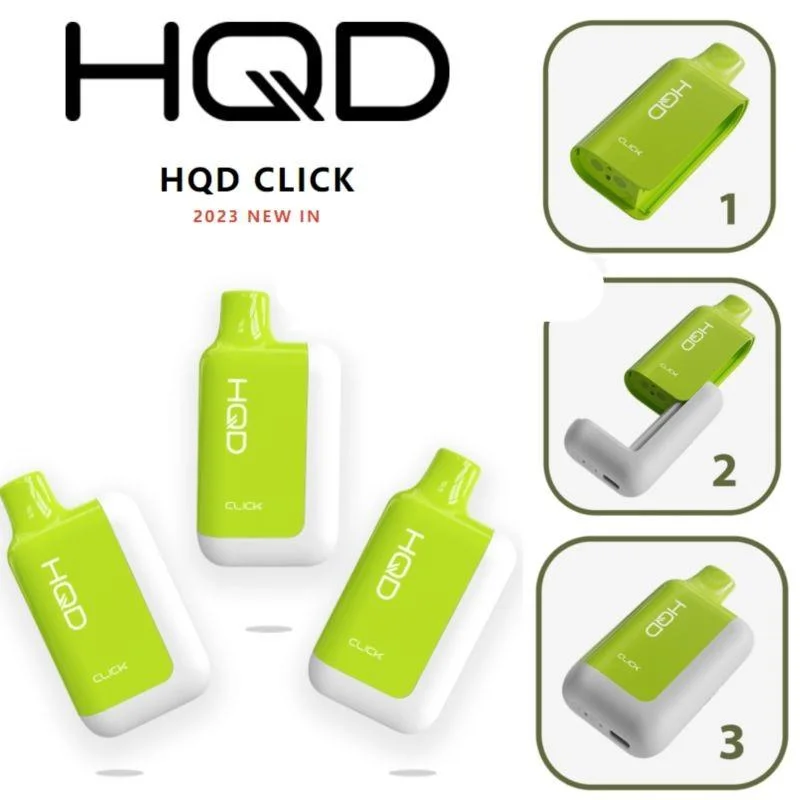 Hqd Click Disposable/Chargeable Pod 6000 Puffs with Rechargeable Battery Vape