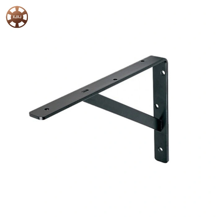 Inicio Master hardware Heavy Duty Black Shelf L Brackets Shelf Soporte de escuadra de un lado Soporte de esquina Junta de tirante escuadra de ángulo recto