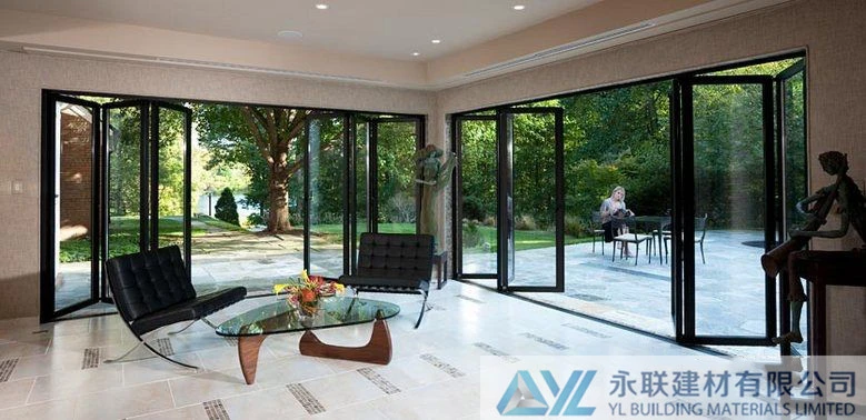 Aluminum Profile for Folding Door with Laminated Glass