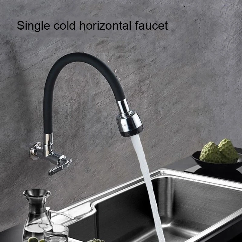 Single Cooling Faucet Water Tap Cooling Modern Kitchen Luxury Basin Faucet Commercial Solid Brass Single Handle