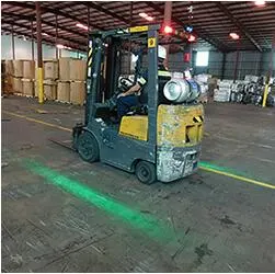 Red Zone Electrical Forklift Machinery Warning Emergency Light