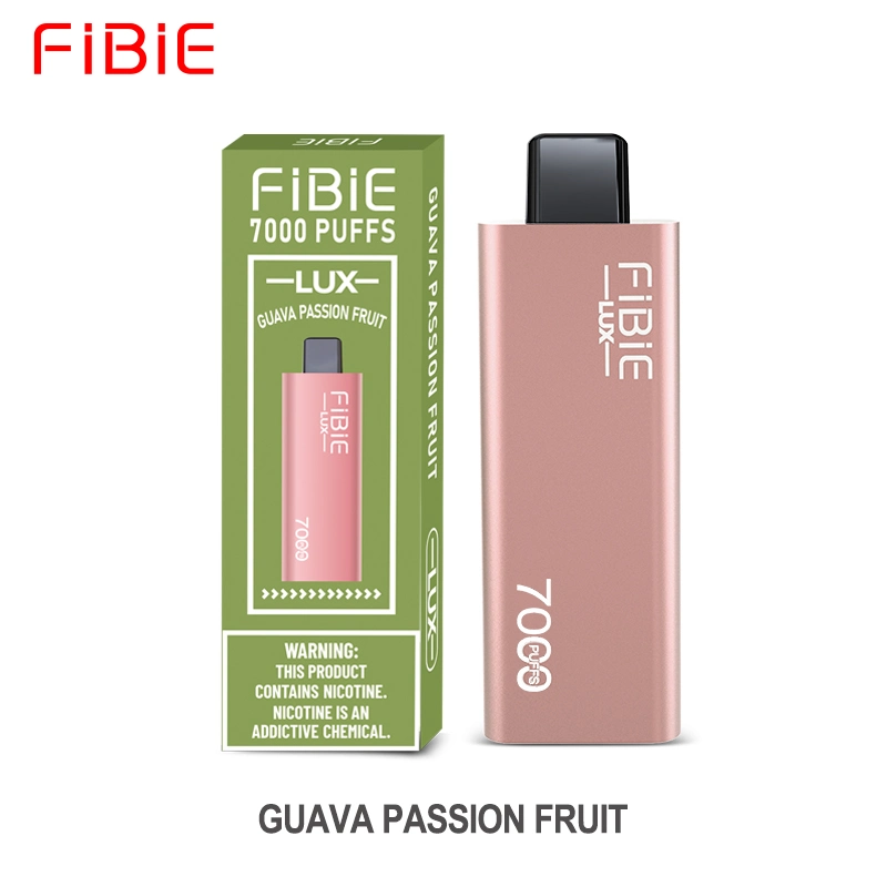 Pulverizador de atadura Fibie Lux Vape, pulverizador de fumo Mini Vapor Factory e cigarros 7000 puffs Bar fruit Flavours recarregável descartável Cigarro electrónico