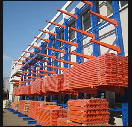 Industrial Pipe Shelf Warehouse Heavy Duty Cantilever Rack