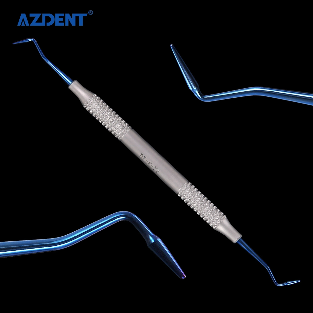 Hot Sale Dental Composite Filling Instrument Blue Titanium Coated Restorizations المجموعة 5PCS