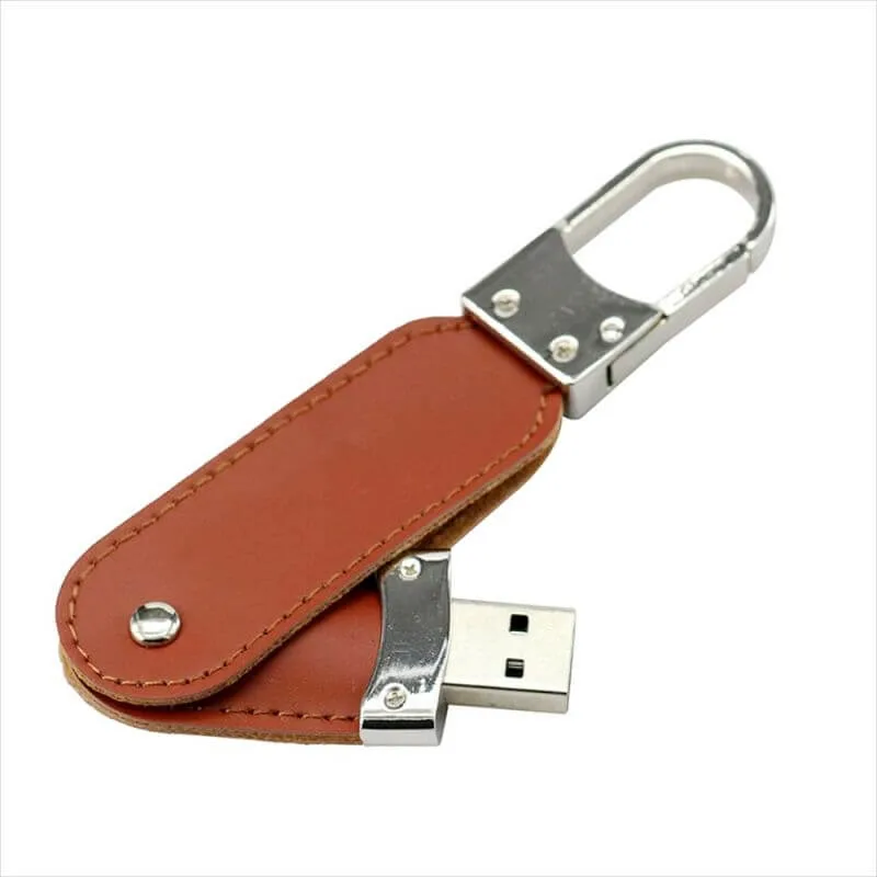 Clé USB personnalisée en cuir PU, clé USB avec logo personnalisé, disque flash.