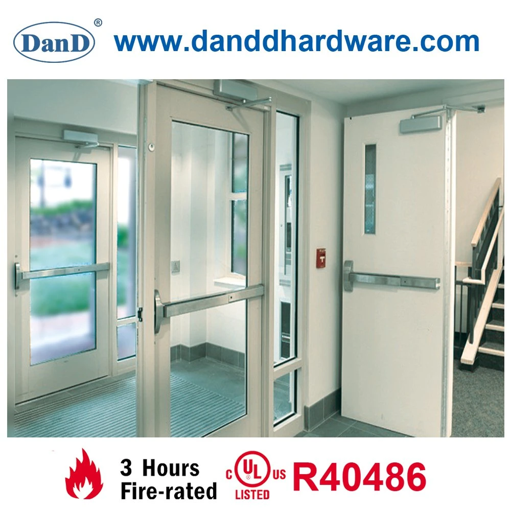 Metal Emergency Exit Door Residential Panic Push Cross Bar