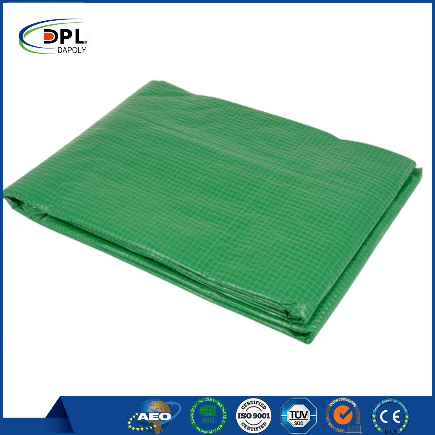 Lona de PVC impermeable reforzado revestido de madera plana lona de vinilo 6' Drop lona de camión de plataforma para la venta