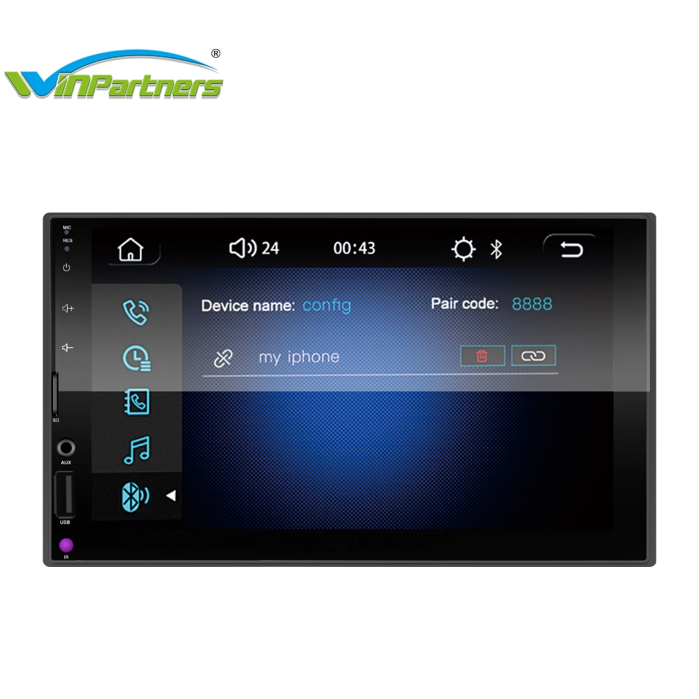 Control remoto inalámbrico 2 DIN Autorradio MP5 Player M7023