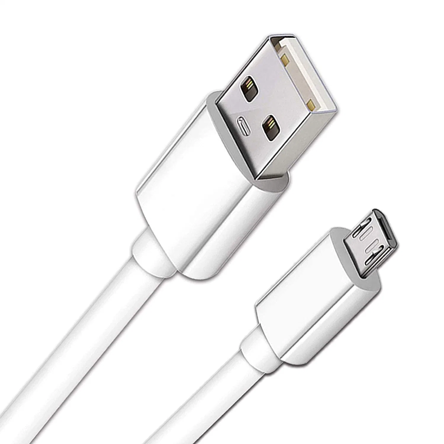 10FT Long Android Charger Cable Fast Charge, USB to Micro USB Cable White, Micro USB 2.0 Cable USB Micro Cable for Samsung Charger Cable