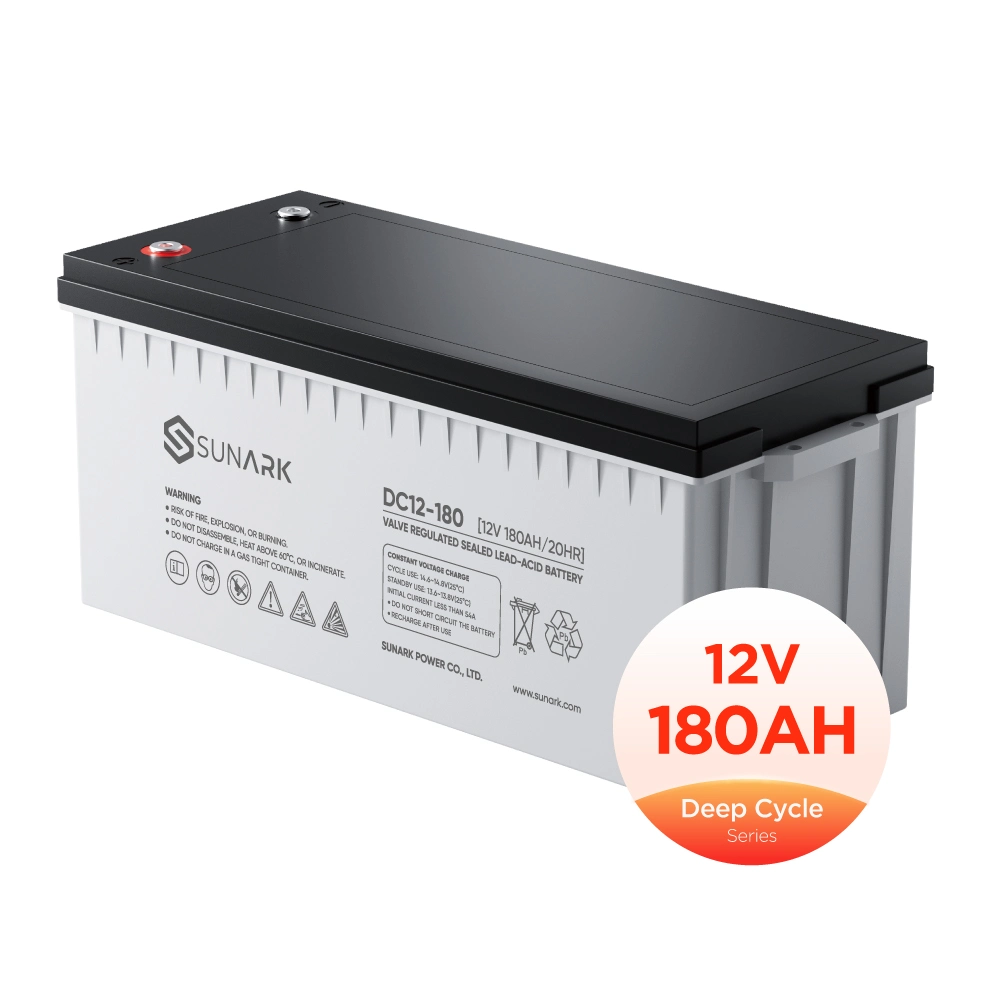 Hochleistungs-Sunark Deep Cycle 12V 180ah 20hr-Akku 170 Ah-Batterien Leistung