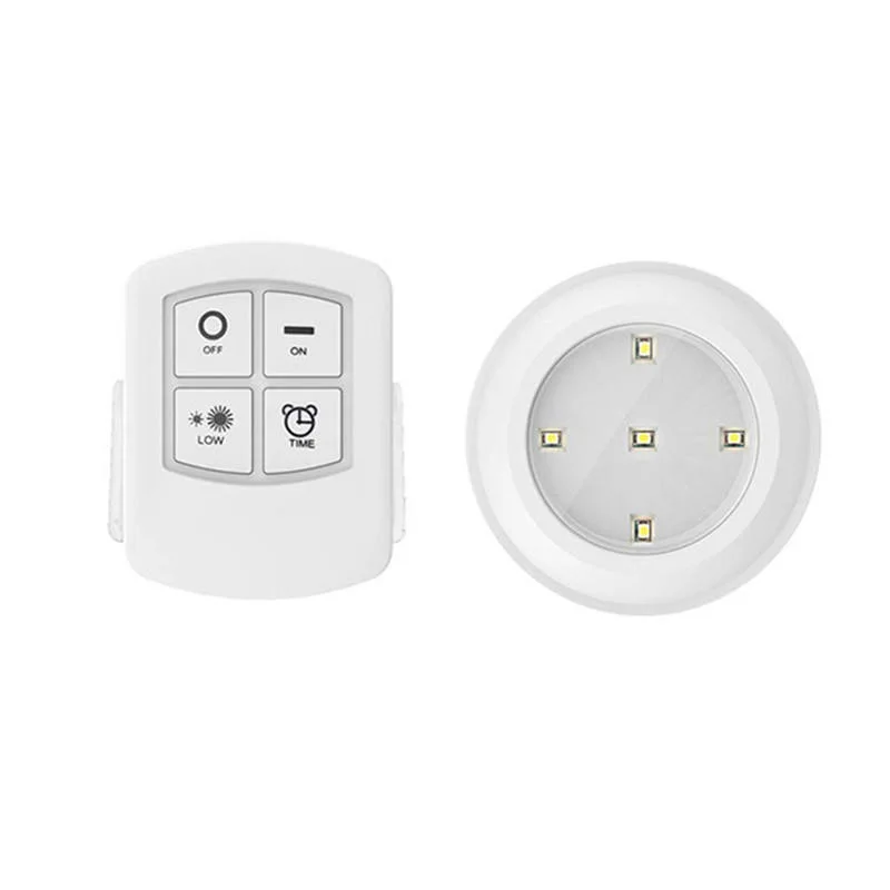 Battery Indoor 5 SMD Warm White Wireless Remote Control LED Night Light