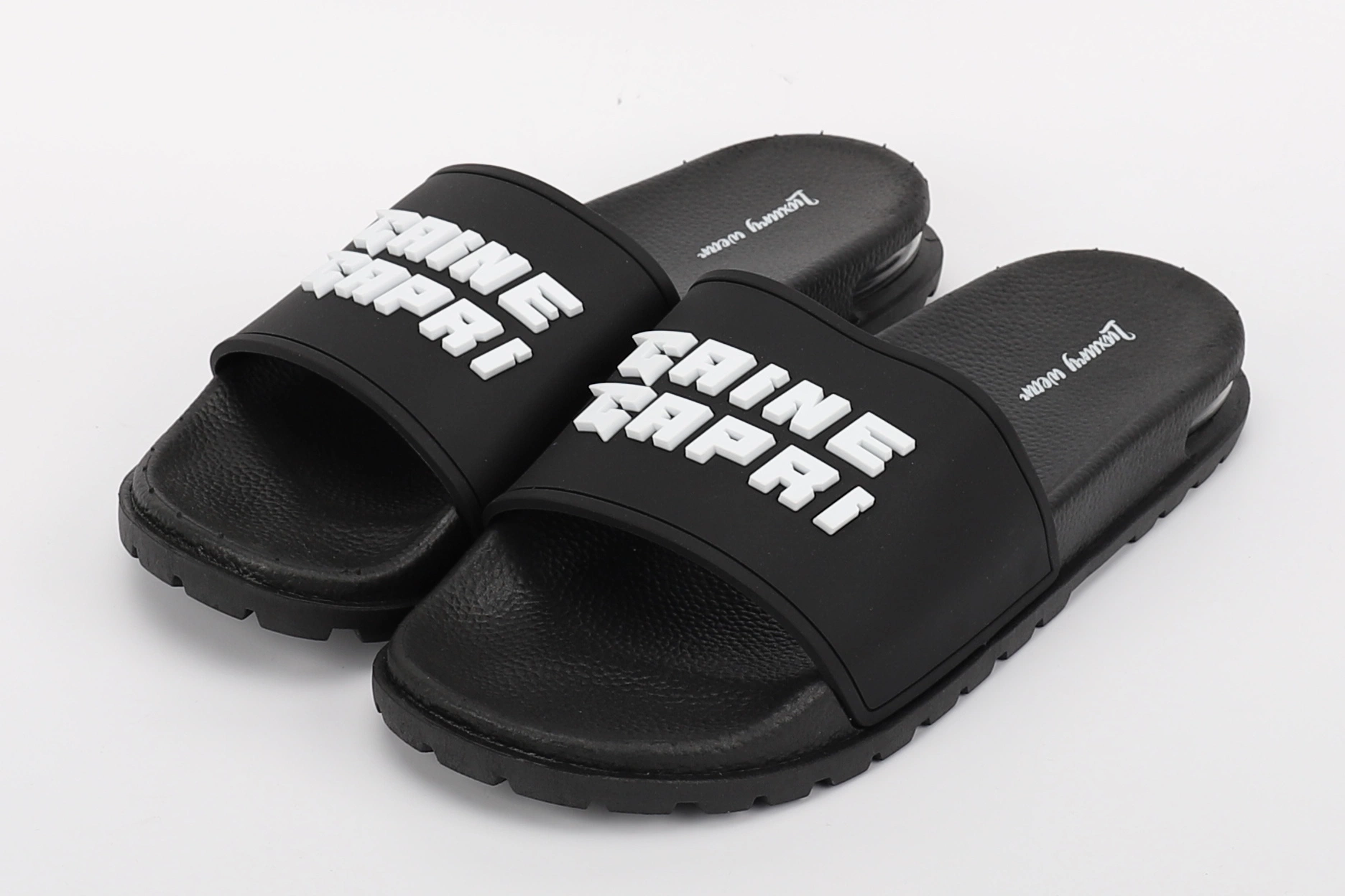 Gummi Außensohle PVC Luftkissen Custom Slide Männer OEM-Folien Hausschuhe Herren Slides Größe 15 Hausschuhe Gummi-Sandalen