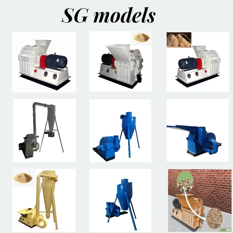 Sg40 Model Multifunctional Hammer Mill Driven by Diesel Engine and 220V 3-Phase Electric Driven