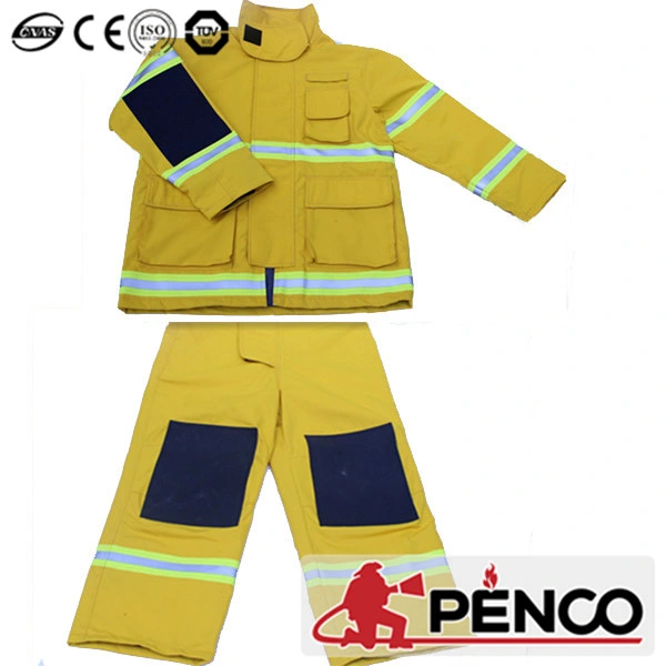 Penco Cheap Price Certificate Fire Fighter Suit New Blue Costume Fireman Customized Firefighting Suit