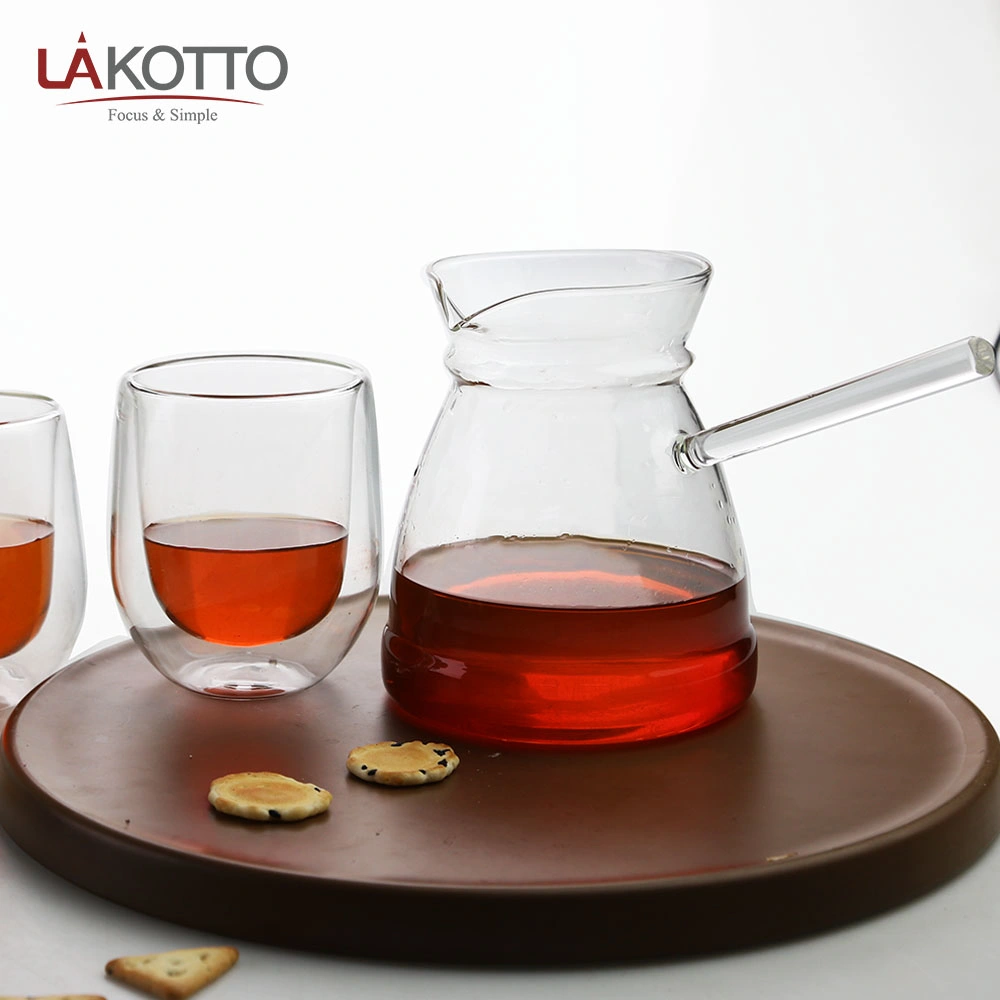 with Handle Lakotto Coffee Double Wall Glass Tea Cup Glassware High Quality