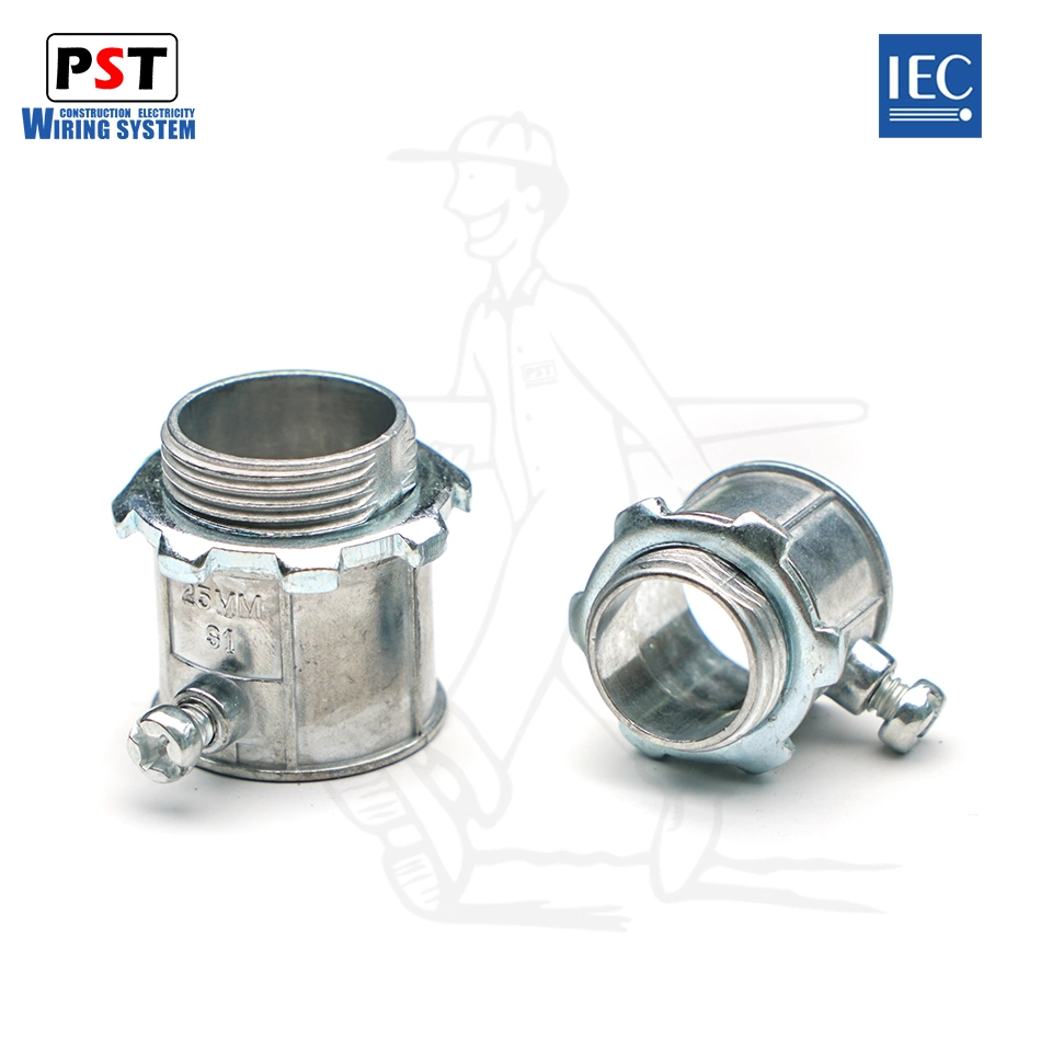 Terminal connector EMT IEC Standard EMT Zinc Set Screw Connector Conduit Fittings