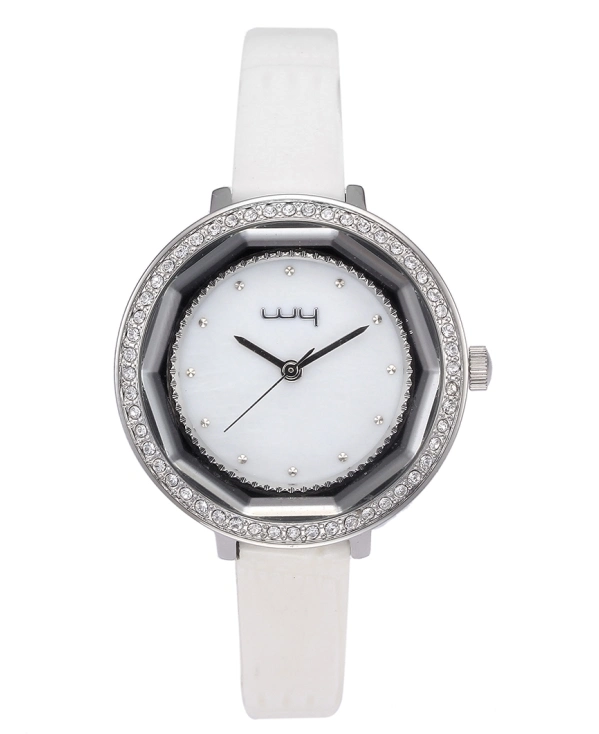 Jewelry Fashion Wrist Lady PU and Leather Strap Watch (WY-048)