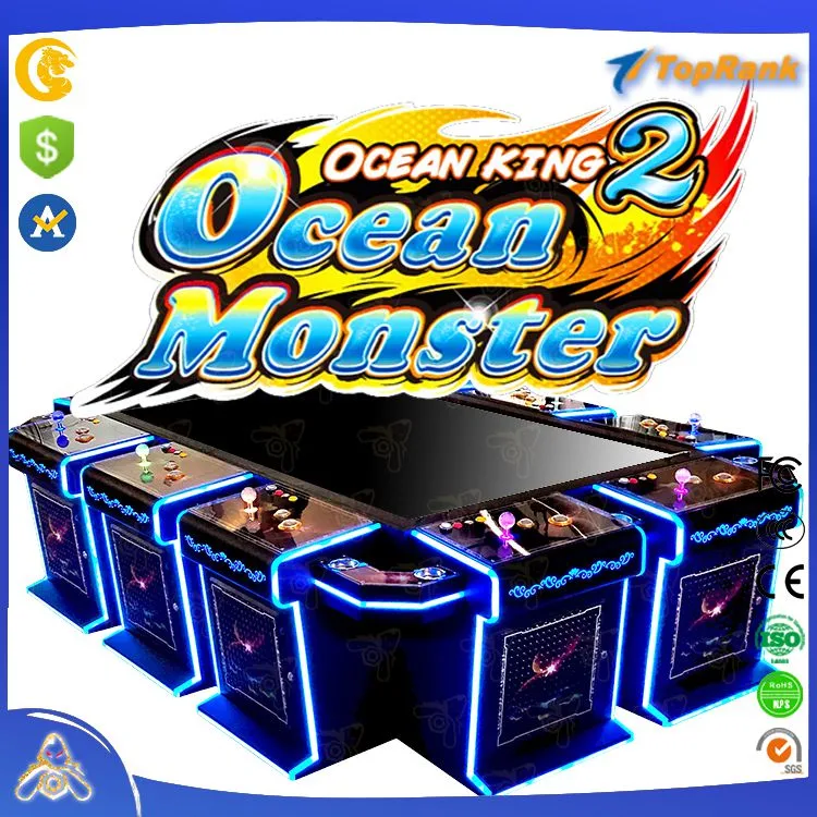 2/3/4/6/8/10 Spieler Multi Sitze Shooting Table Casino Fisch Spielmaschine Münzbetriebene Cash Akzeptable Ocean Monster