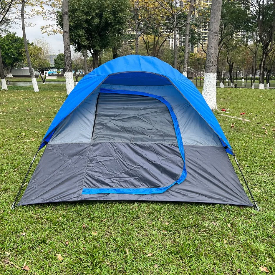 Tente extérieure pour le camping, imperméable, légère et facile à monter, double couche, adaptée pour l'hiver, les activités en plein air, la randonnée et les voyages avec sac à dos.