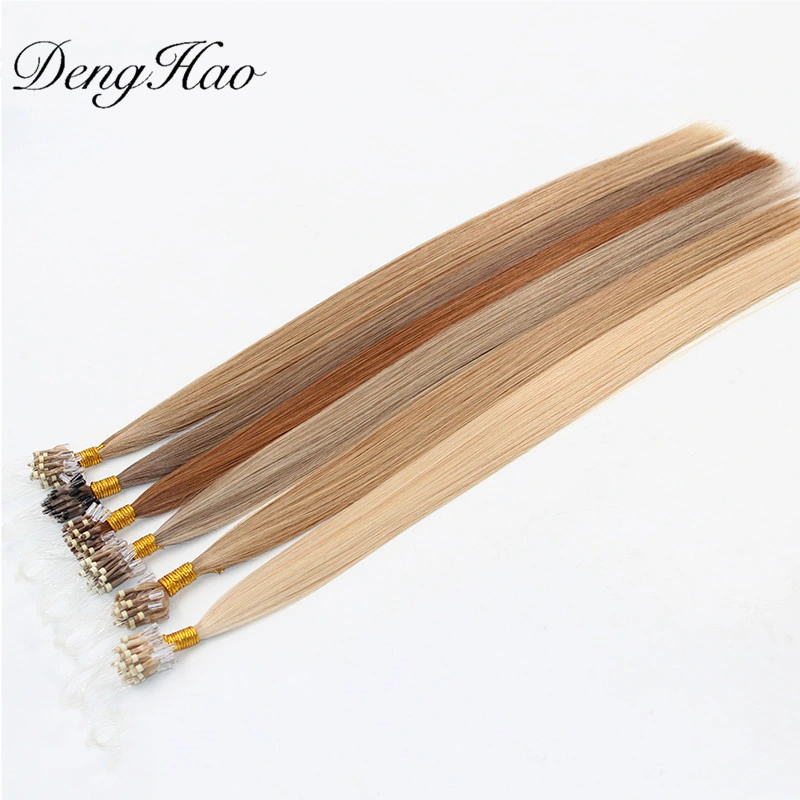 Russian Human Hair Extensions Halo Hair Nano Micro Ring