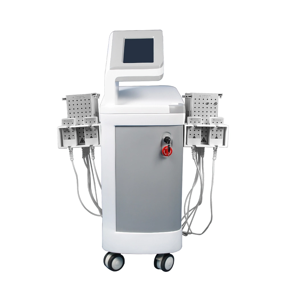 Factory Price Lipolaser 650nm 980nm Laser Slimming Machine 12 Pads 528 Lamps for Fat Removal Br60