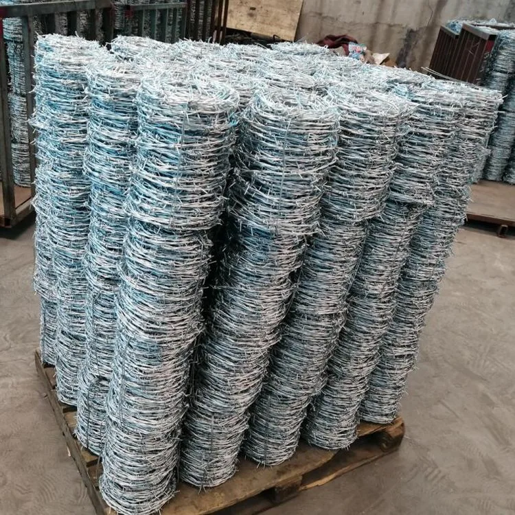 Hot Dipped Galvanized Alambre De Puase Low Price Barbed Wire Fence Roll