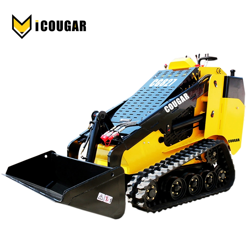 Cargadora compacta de cadenas Mini Cougar Cg827 con minitrencher