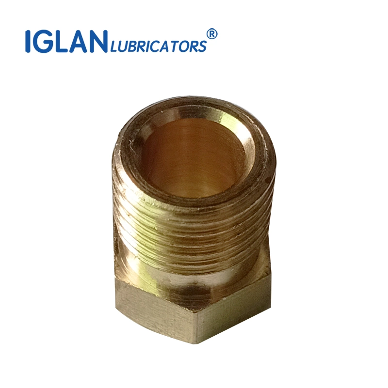 Brass Oil Pipe Fitting Compression Bushing Connector CNC Centralized Lubrication System