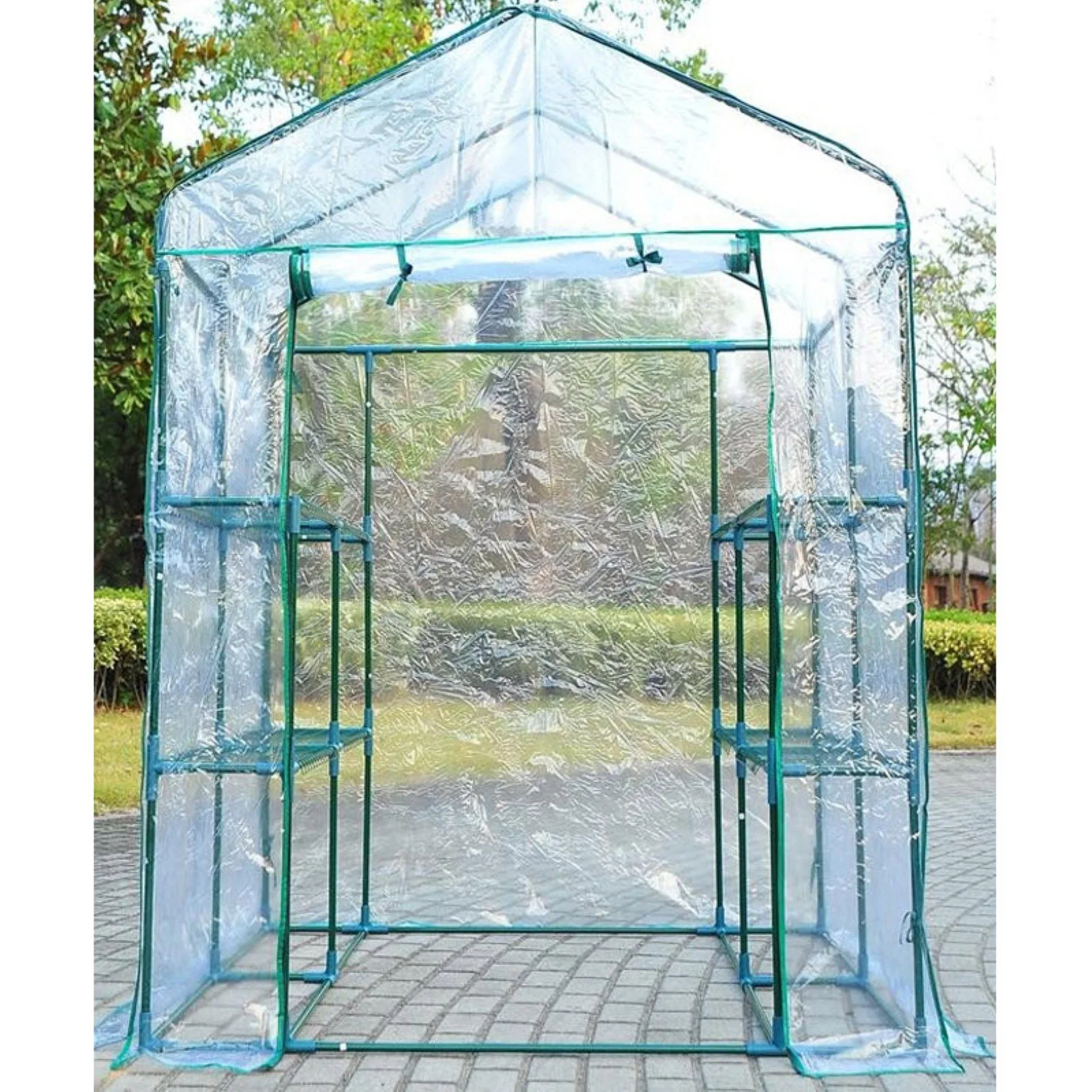 Agriculture Walk-in Plastic PVC Greenhouse for Sale