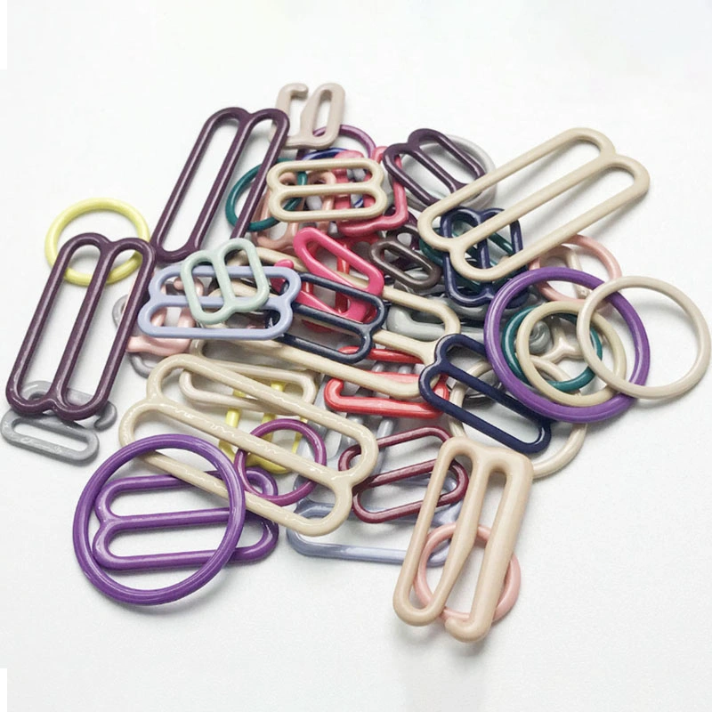 Lingerie Adjustment Strap Hardware Colored Bra Ring Slider Clips Clasp Hooks