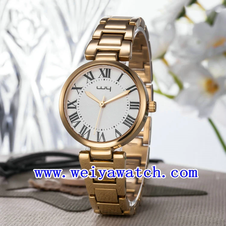 Regarder avec alliage d'affaires de montres unisexe (WY-025C)