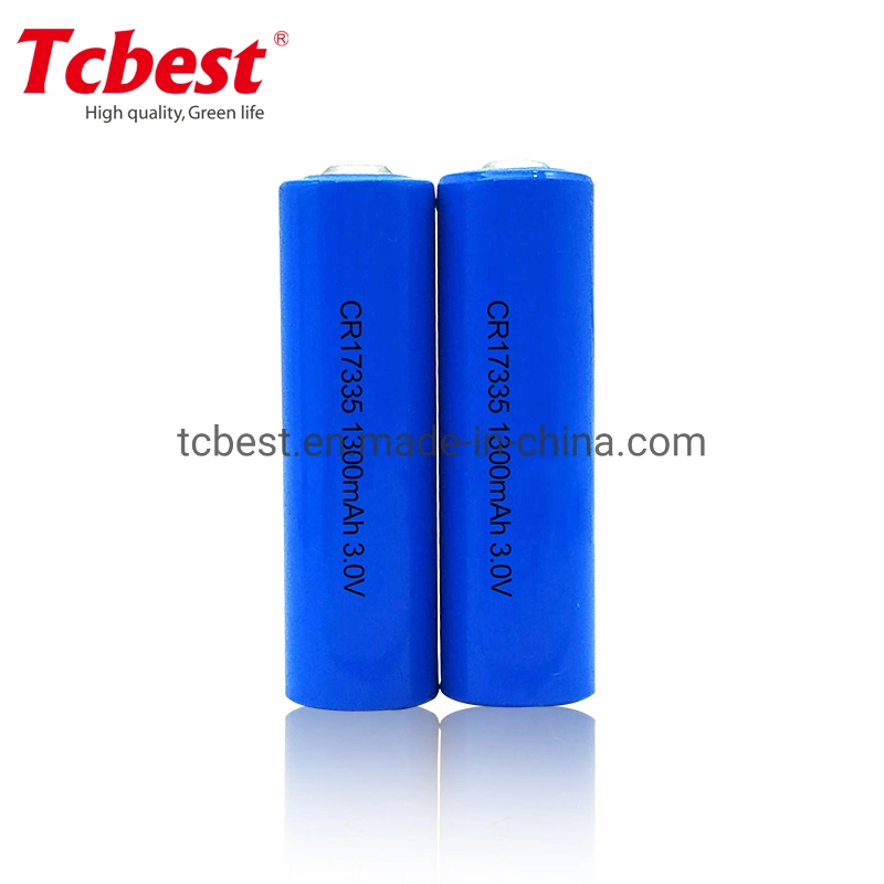 Tcbest Cr17335 3V 1500mAh Lithium Battery Primary Lithium Battery Cr17335 Dry Battery