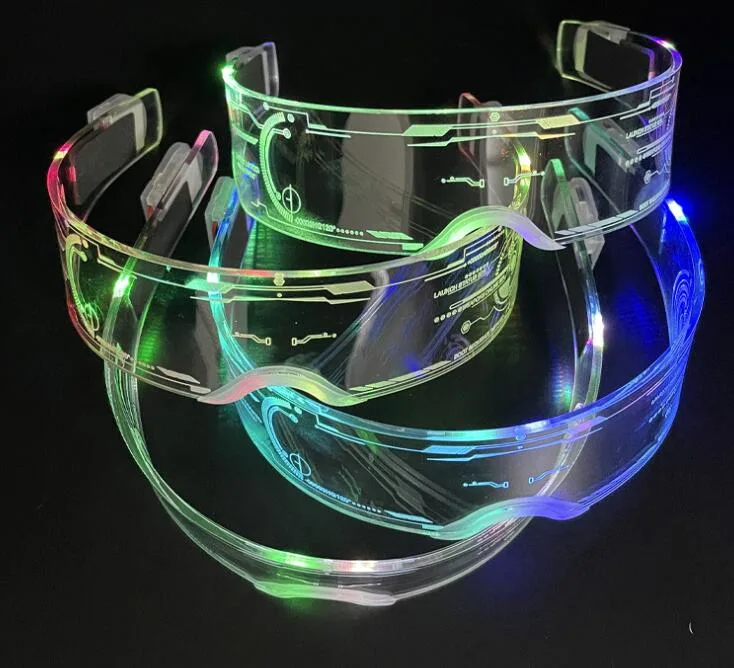 Navidad decoración de Halloween Fiesta rave LED gafas Gafas de sol para el club de noche