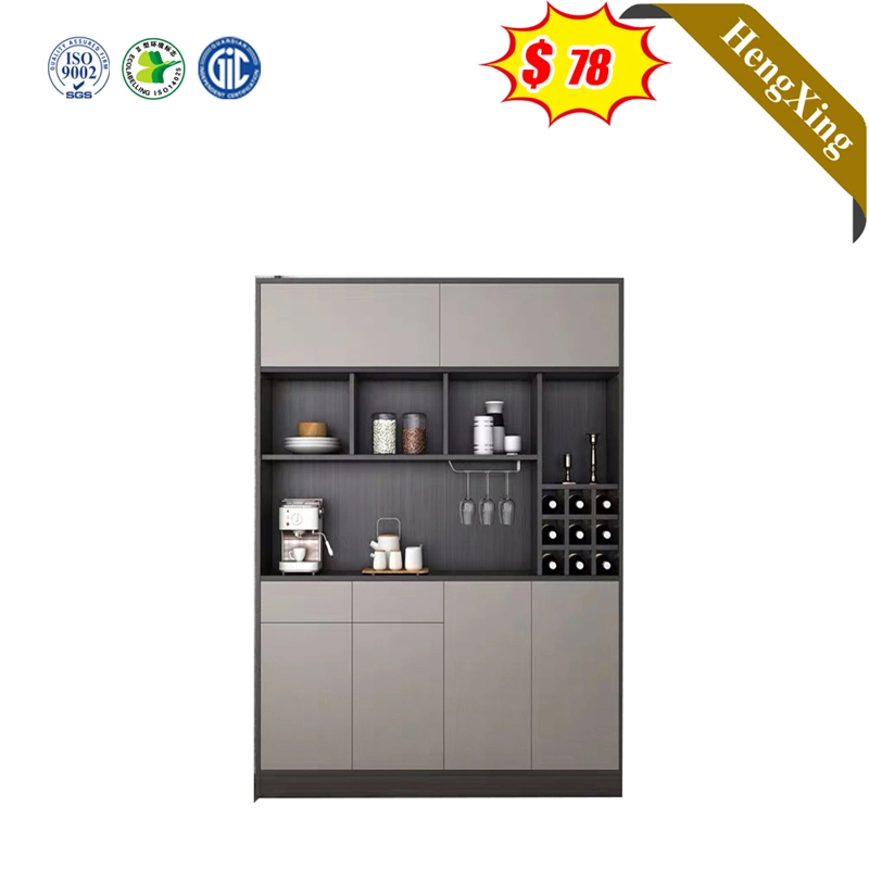 Modular Modern MDF Wooden Hotel Home Furniture Showcase Wine Shelf Kitchen Living Room Cabinets