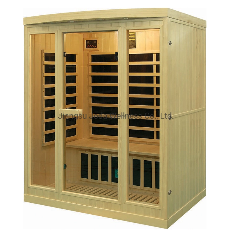 Salle de sauna sec canadien en bois massif Hemlock à infrarouge lointain avec Meilleur prix