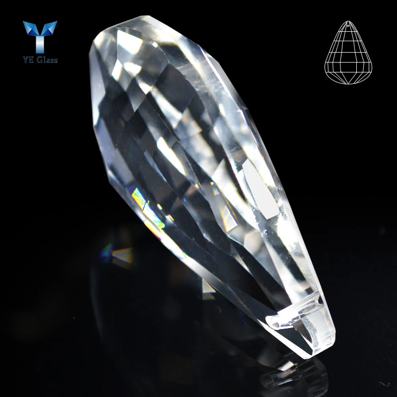 Clear Faceted Crystal Water Drop Pendants for Chandelier