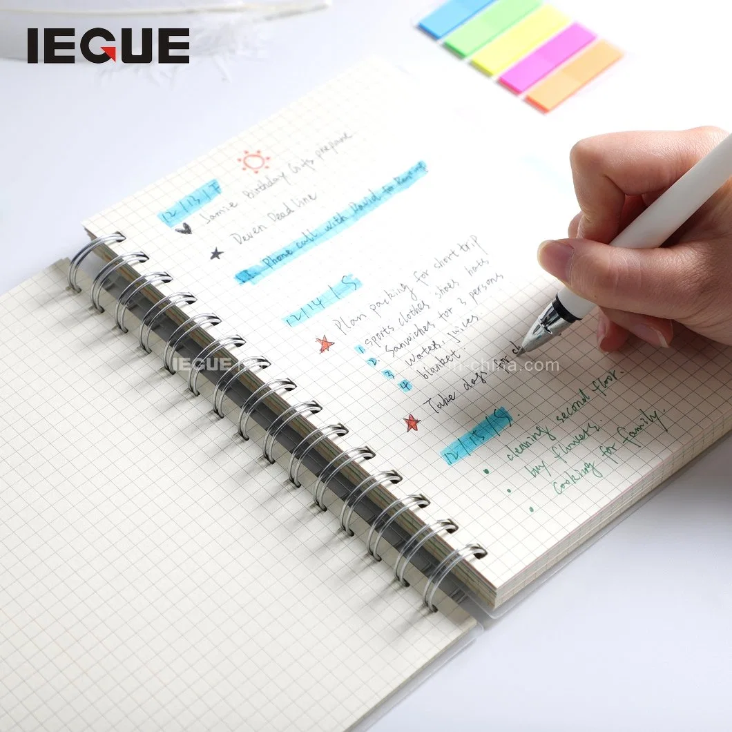 School Promotional Product Cheap Bulk Advertising PP Blank Spiral Notebook for Student