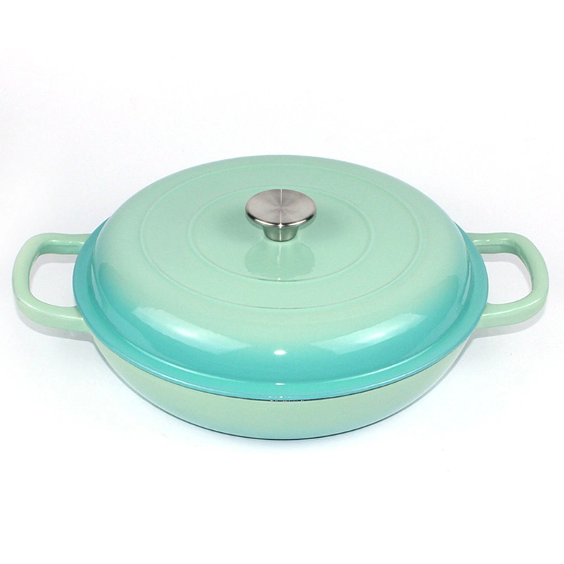 Chaud fer moulé isolés Cocotte plus chaudes de l'argile Biryan alimentaire Reoona Cuisine Casseroles Set casserole de cuisson émail Pan Pot